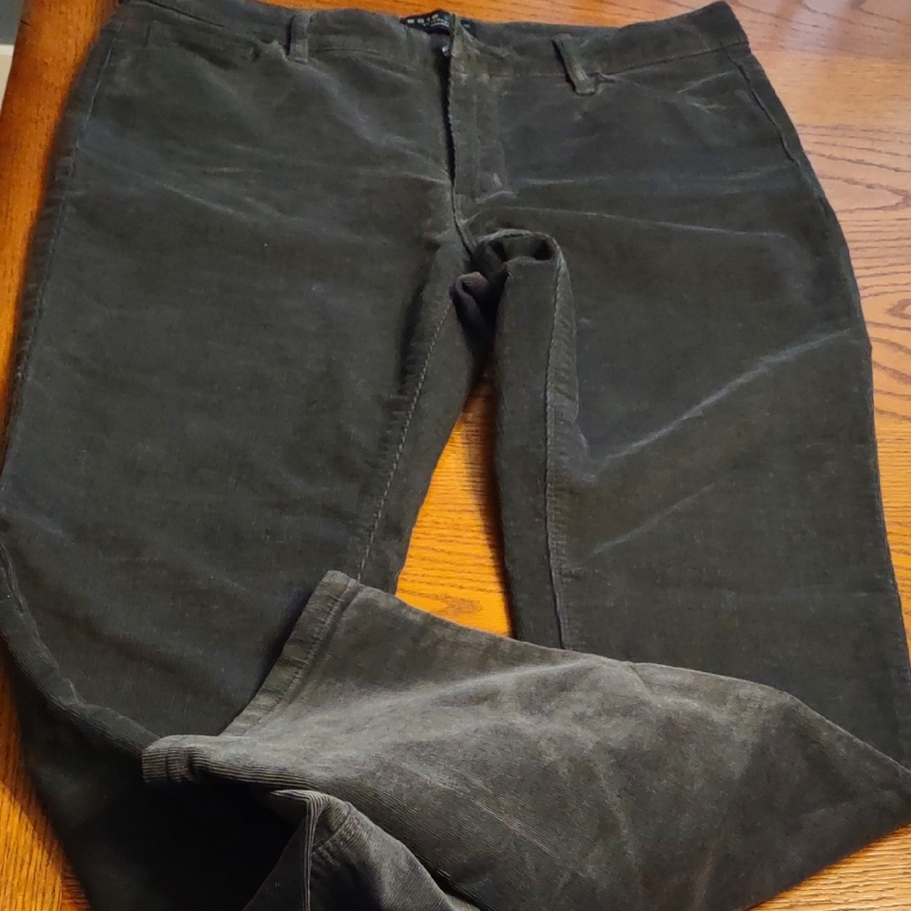 Women's Charcoal Grey Corduroy Pants